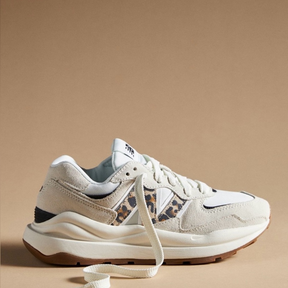 New Balance Cream and Brown Sneakers